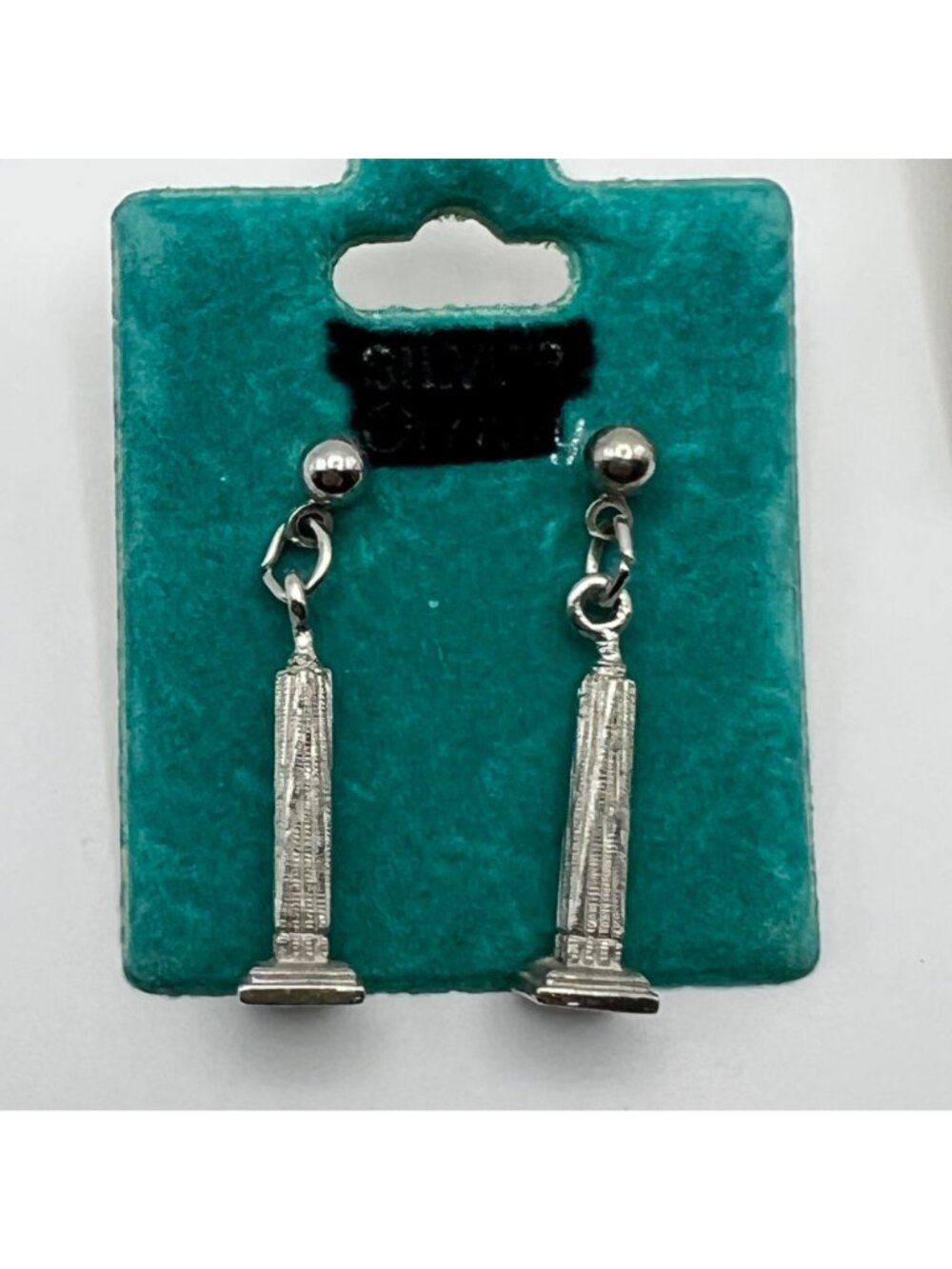 NYC Souvenir Jewelry Lot Big Apple Freedom Tower Empire Earrings Anklet NOS - Picture 3 of 9